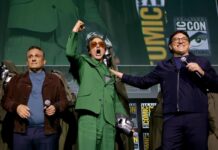 Irmãos Russo e Robert Downey Jr. na San Diego Comic Con 2024