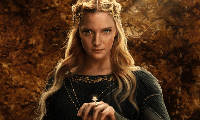 Morfydd Clark como Galadriel em O Senhor dos Anéis: Os Anéis de Poder