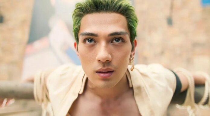 Mackenyu como Zoro em One Piece: A Série