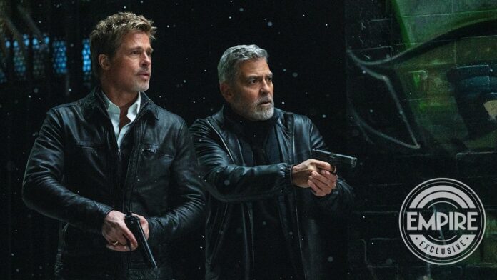 Brad Pitt e George Clooney em Lobos