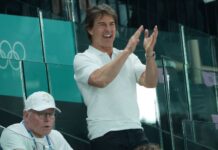 Tom Cruise nos Jogos Olímpicos 2024. Créditos: Getty Images.