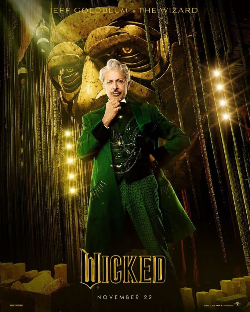 Jeff Goldblum como O Mágico em Wicked