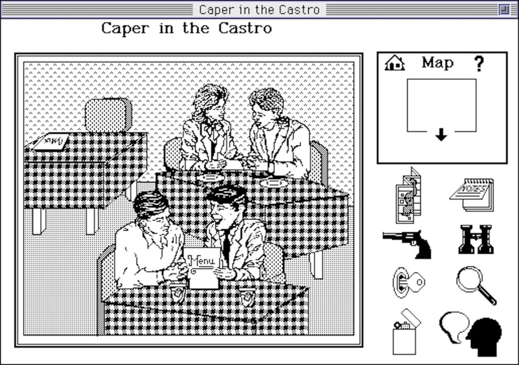 Caper in the Castro 1989 - Um jogo Cult de mistério e investigação