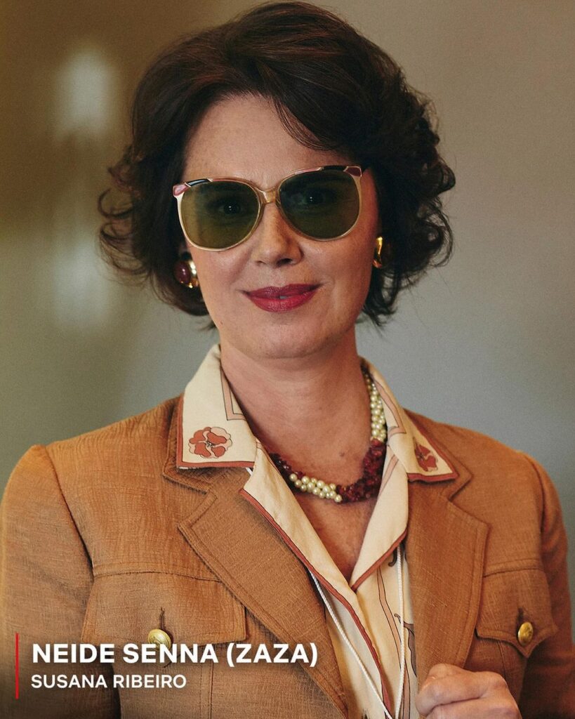 Susana Ribeiro como Neide Senna, mãe de Ayrton Senna