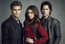 Paul Wesley, Nina Dobrev e Ian Somerhalder em The Vampire Diaries