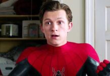 Tom Holland com Homem-Aranha