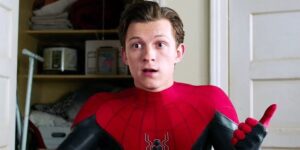 Tom Holland com Homem-Aranha