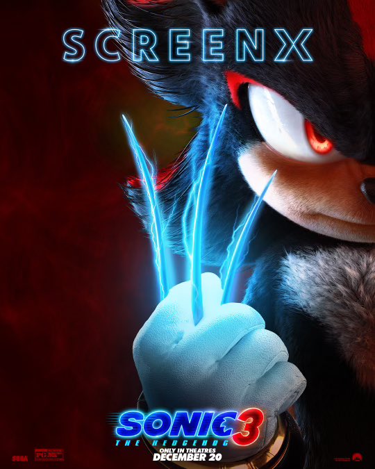 Sonic como Wolverine em pôster