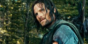 Viggo Mortensen como Aragorn em O Senhor dos Anéis