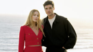 Margot Robbie e Jacob Elordi em campanha para Chanel N°5