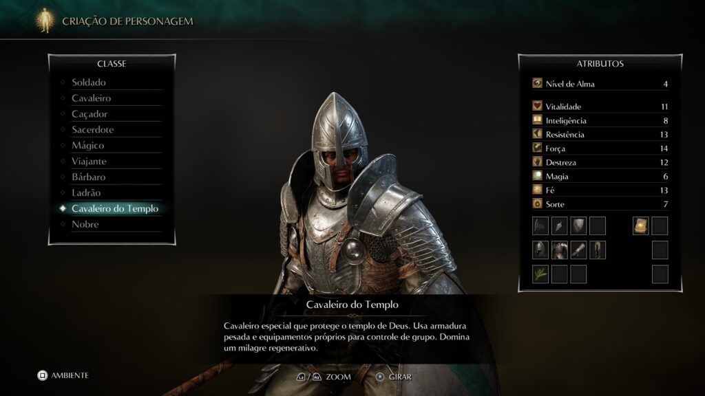 Demon's Souls Remake - O Cavaleiro do Templo