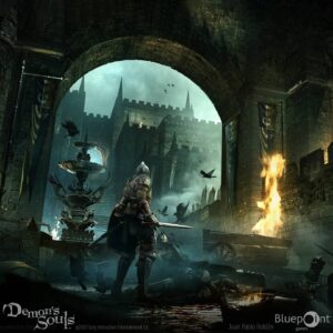 Demon's souls - Tower Knight - Arte por Juan Pablo Roldan
