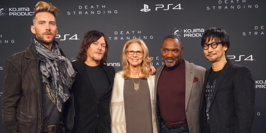 Parte do elenco de Death Stranding