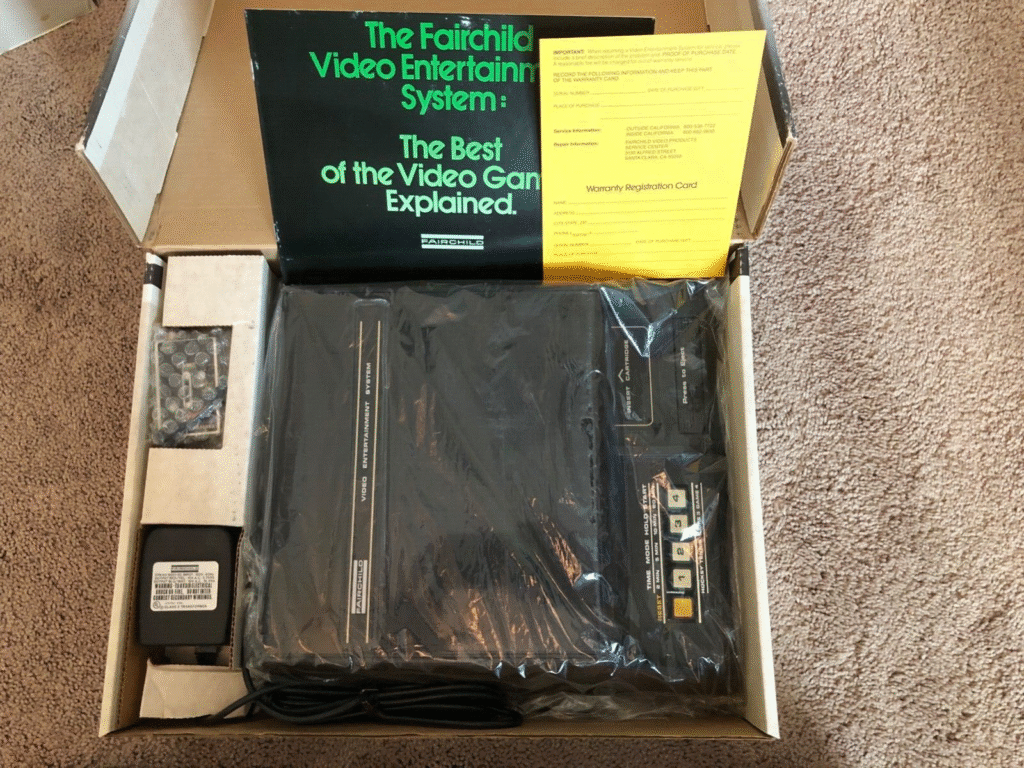 O que vinha no kit do Fairchild Channel F - Imagem Ebay