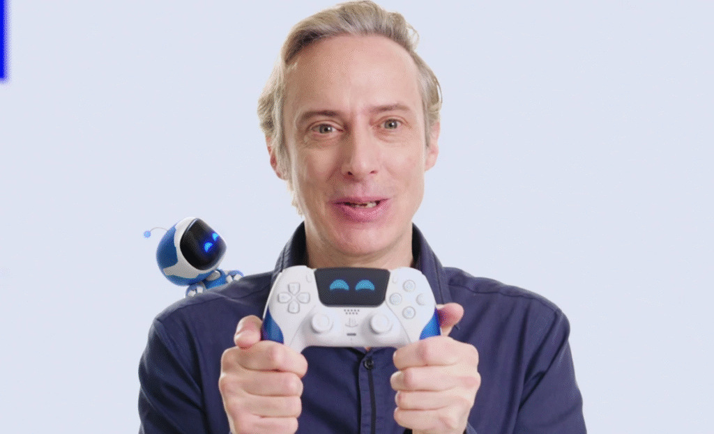 Mudanças sutis no DualSense Astro Bot 2025