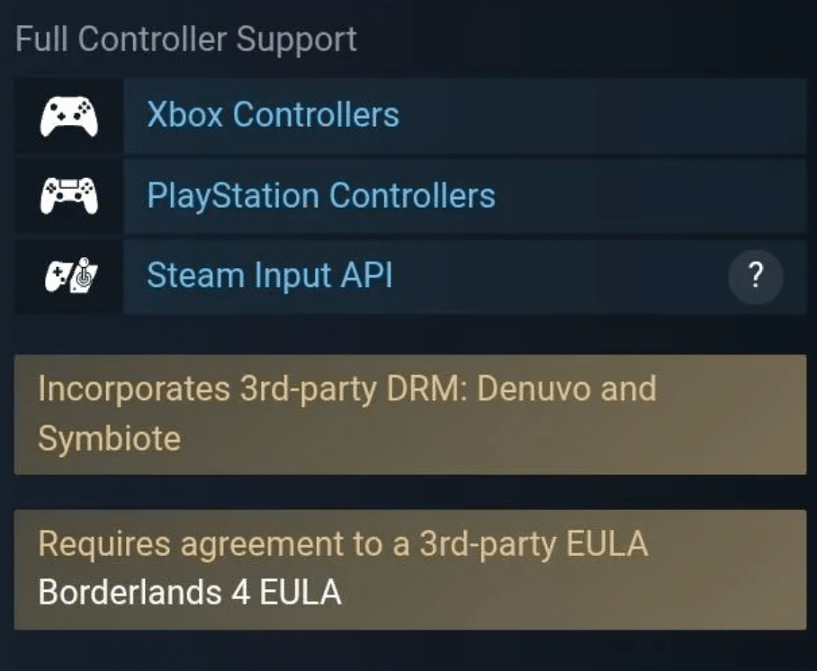 Borderlands 4 Denuvo + Symbiote