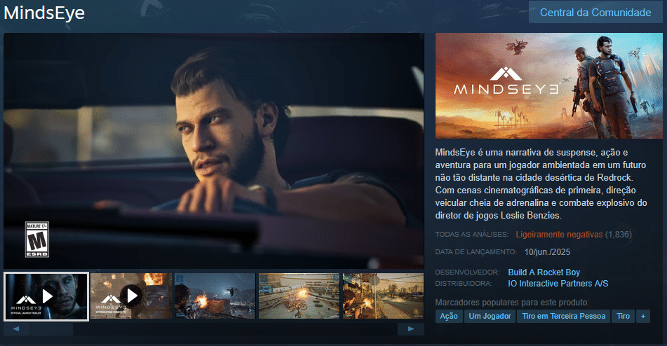 Mindseye na Steam