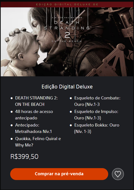 DEATH STRANDING 2: ON THE BEACH Edição Digital Deluxe
