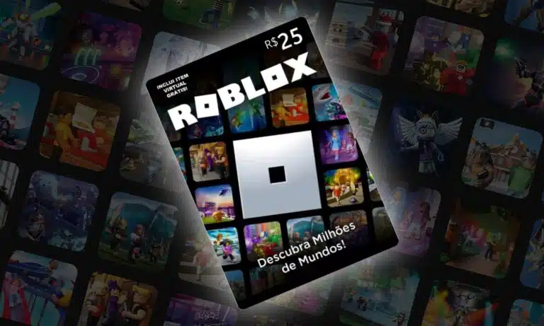 gift card cartões presente Roblox