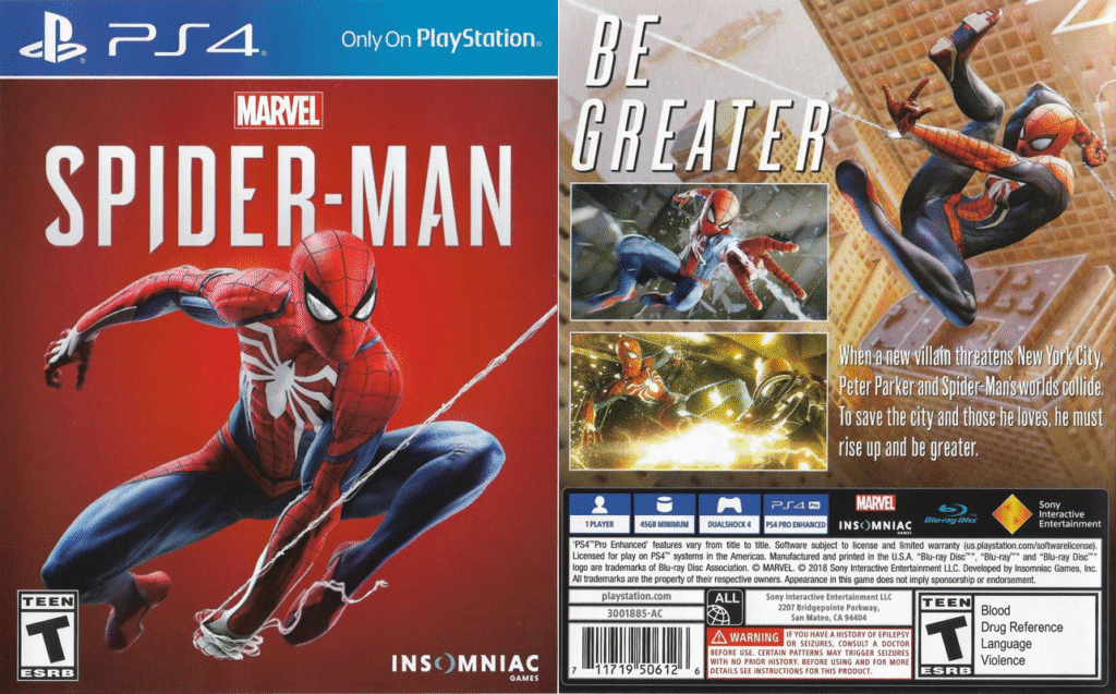 Marvel’s Spider-Man (2018 - PS4)