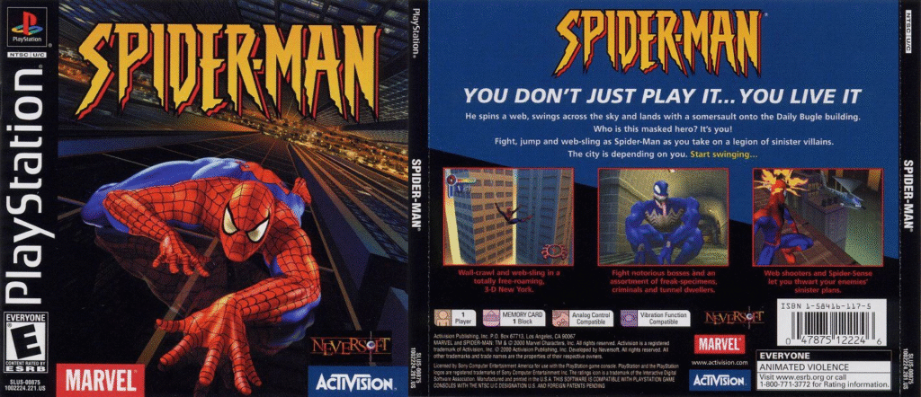 Spider-Man (2000) - Top 10 melhores jogos do Homem-Aranha