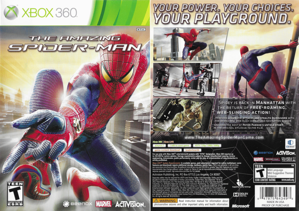 The Amazing Spider-Man (2012 - Xbox360)