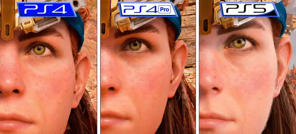 Horizon Forbidden west PS4 vs PS5