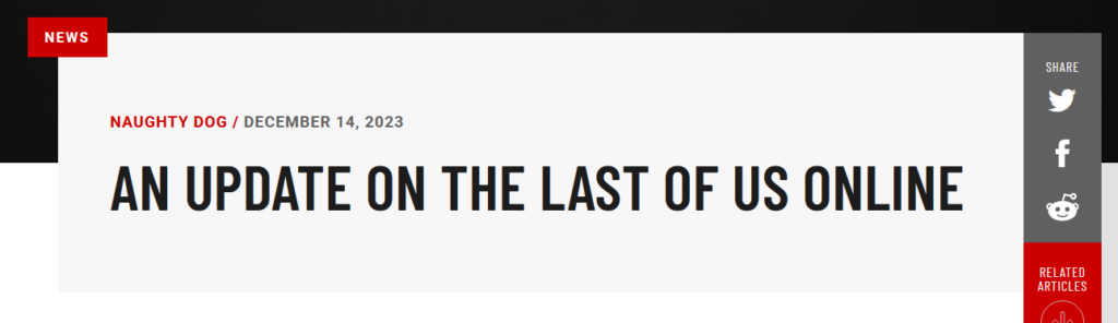 Jogos como serviço - The Last of Us Online é cancelado