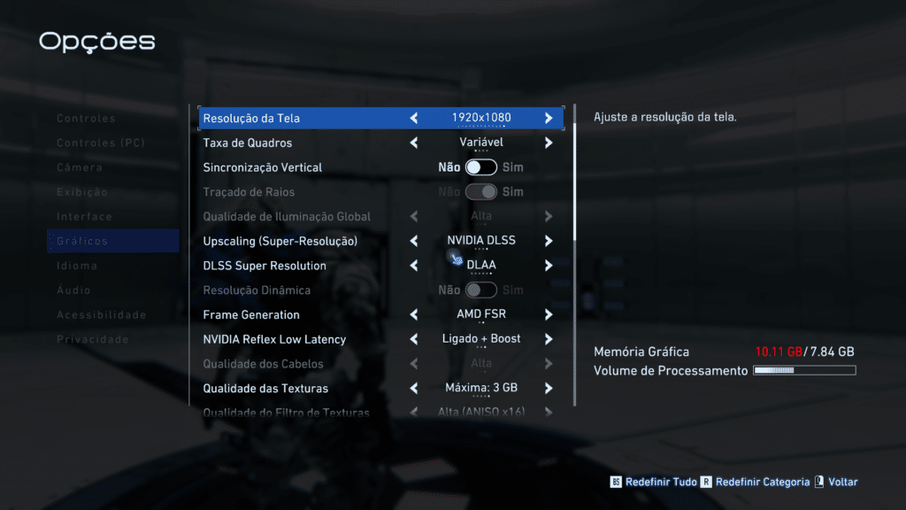 Otimização tecnica da Demo de Pragmata