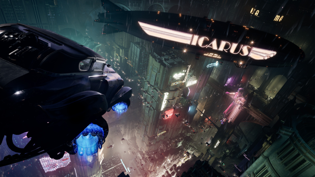 Nobody Wants to Die - cidade futurista