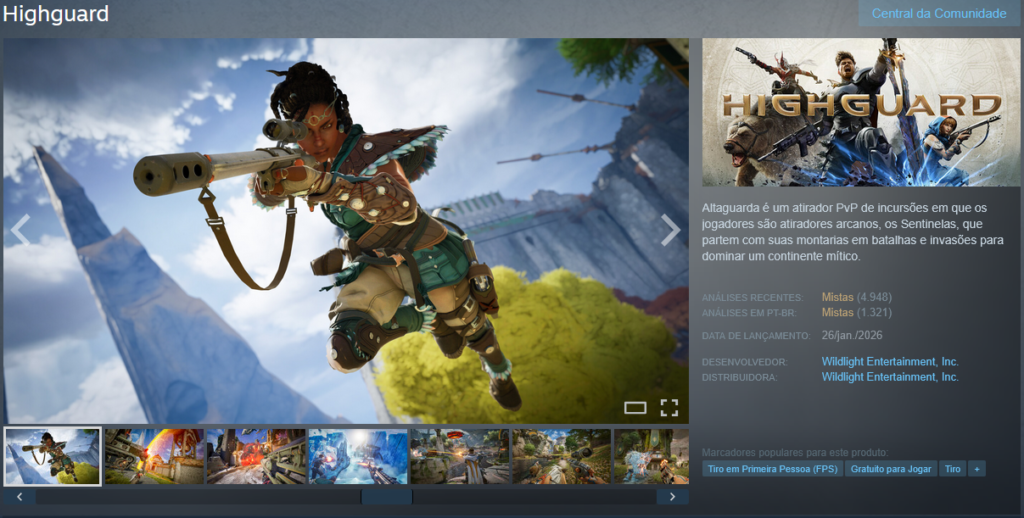 Highguard divide opiniões nas análises da Steam -