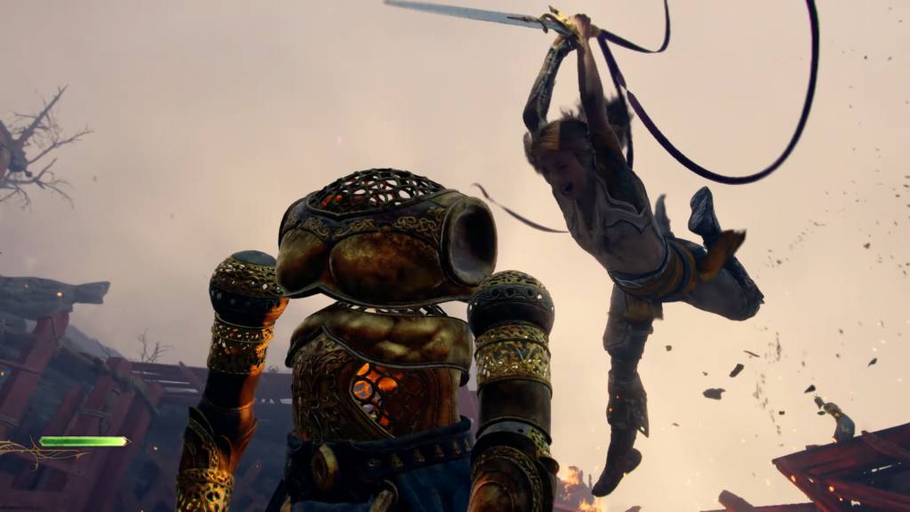 God of War Laufey - Gameplay com combate acrobático