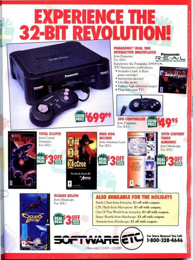 Lançamento do Panasonic 3DO
