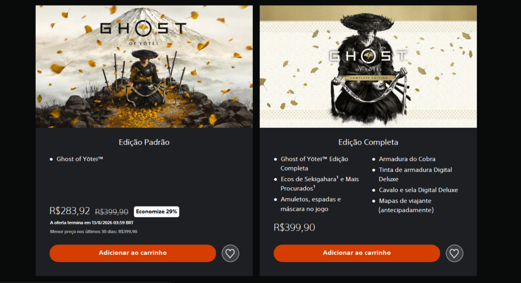 O que vem na Ghost of Yōtei Edição Completa?