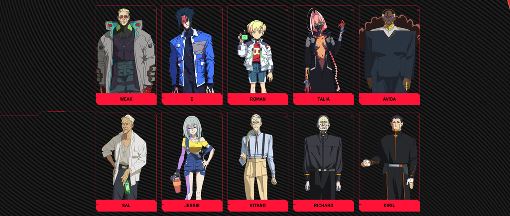 Personagens de Cyberpunk: Mercenários 2