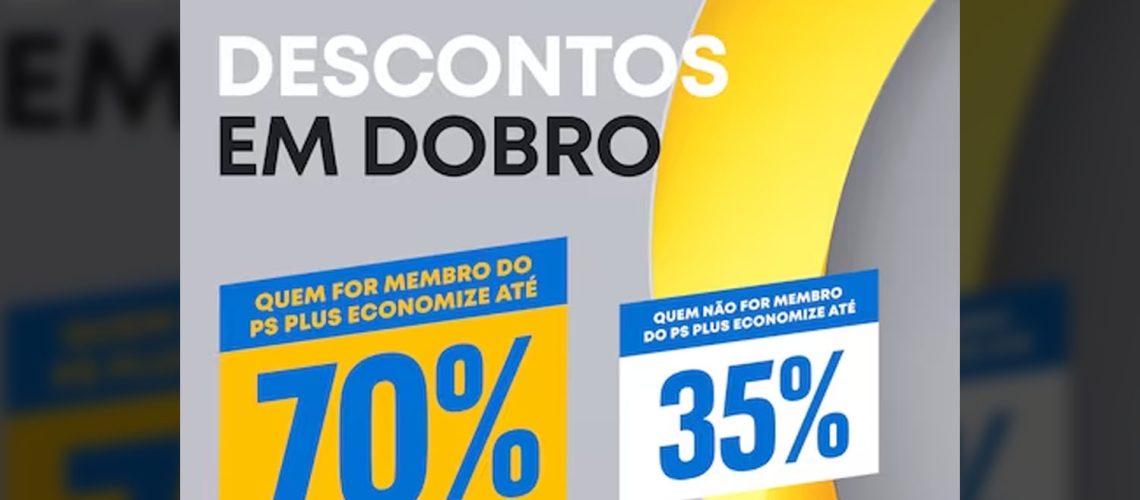 Promoção onde está tendo Descontos em Dobro da PS Store