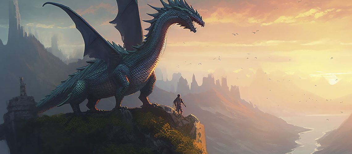 Dragão em um jogo de MMO