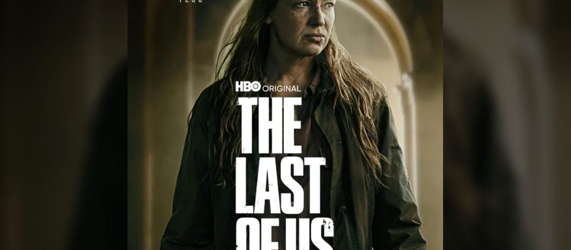 Personagem "Tess" em Banner de The Last of Us