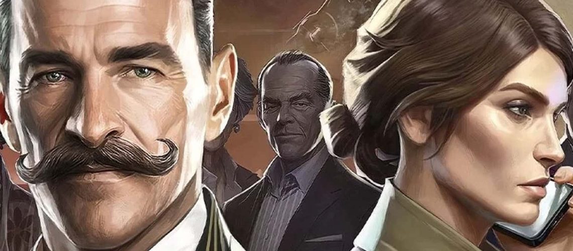 Pôster oficial do jogo Assassinato no Expresso do Oriente