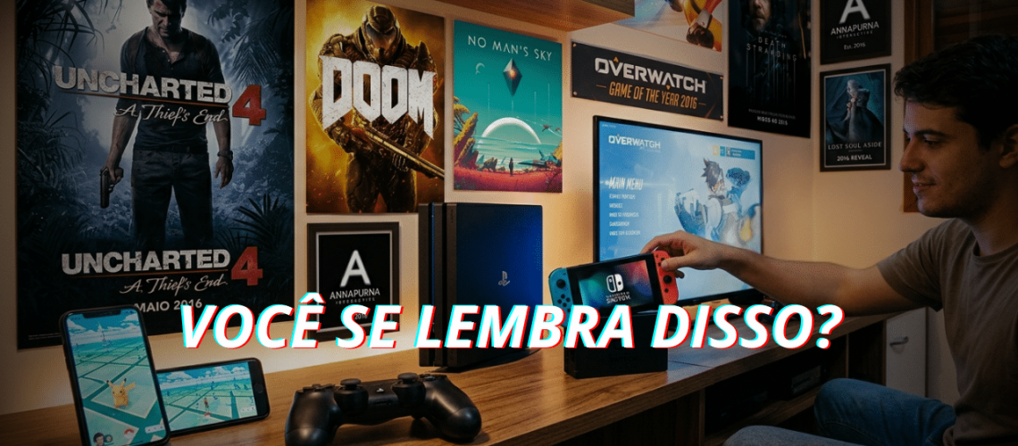 Capas - Mundo dos Games em 2016 Relembre 10 fatos que mudaram a indústria
