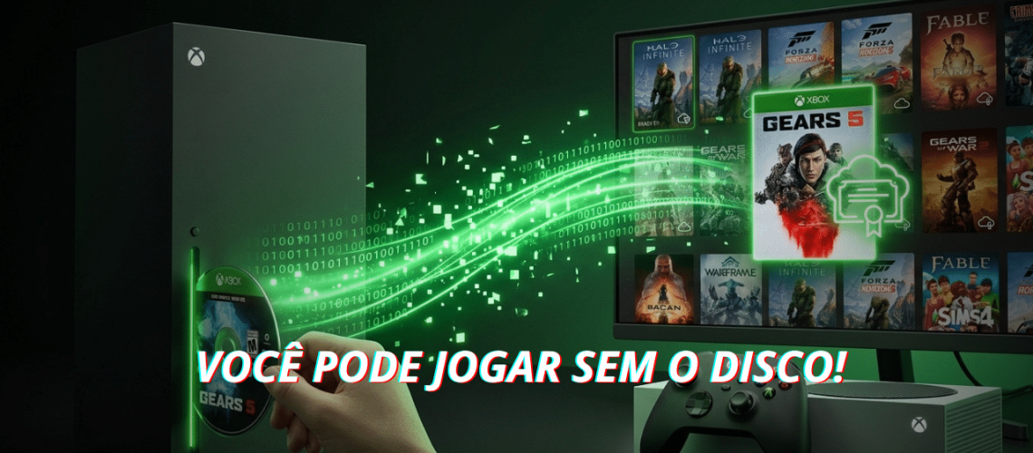 Disco para digital Como funciona o recurso do Xbox que converte jogos físicos em digitais
