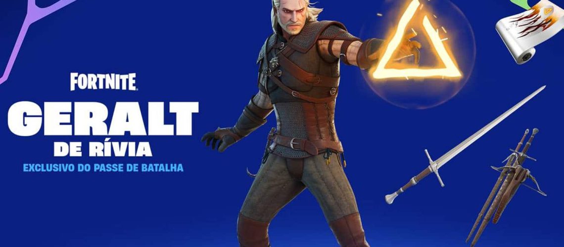 Geralt de Rivia chega ao Fortnite