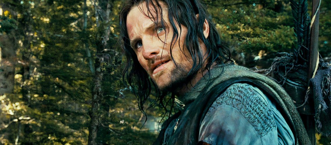 Viggo Mortensen como Aragorn em O Senhor dos Anéis